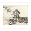 WEISBUCH Claude - Gravure originale "La distribution des récompenses " 57x76cm