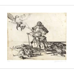 WEISBUCH Claude - Gravure originale "La distribution des récompenses " 57x76cm