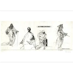 WEISBUCH Claude - Gravure originale "De Principatibus II" 63x90cm - 1972