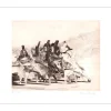 WEISBUCH Claude - Gravure originale "Commedia dell'arte" 58x76cm