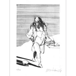 WEISBUCH Claude - Gravure originale "Dom Juan XV" 38x28cm