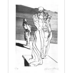 WEISBUCH Claude - Gravure originale "Dom Juan VIII" 38x28cm