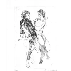 WEISBUCH Claude - Gravure originale "Dom Juan V" 38x28cm