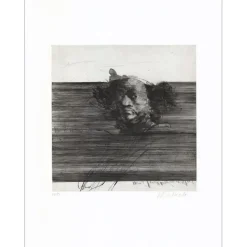 WEISBUCH Claude - Gravure originale "Portrait au turban" 76x56cm - 1973