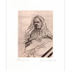 WEISBUCH Claude - Gravure originale "Le siècle des armes I" 50x37cm - 1981