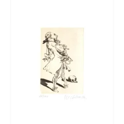 WEISBUCH Claude - Gravure originale "Dom Juan, Vanité" 38x28cm - 2006