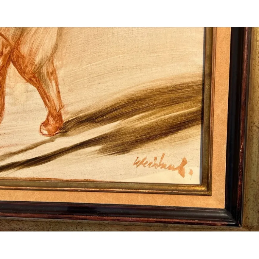 WEISBUCH Claude - Huile sur Toile "Le Violoniste" 46x38cm (8F)