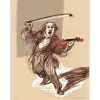 WEISBUCH Claude - Lithographie originale "Le Violoniste" 76x57cm - 2012