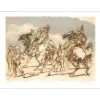 WEISBUCH Claude - Lithographie originale "Le Retour des Héros" 45x61cm