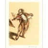 WEISBUCH Claude - Lithographie originale "Violoniste" 38x28cm