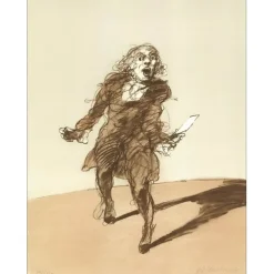 WEISBUCH Claude - Lithographie originale "Mon cœur soupire" 76x56cm