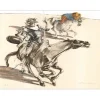 WEISBUCH Claude - Lithographie originale "Don Quichotte, voyage en Espagne" 56x76cm