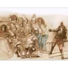 WEISBUCH Claude - Lithographie originale "Eloge du discours" 56x76cm