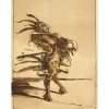 WEISBUCH Claude - Lithographie originale "Le Comédien" 76x56cm