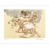 WEISBUCH Claude - Lithographie originale "Enlèvement des Sabines" 28x38cm