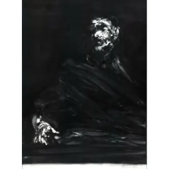 WEISBUCH Claude - Lithographie originale "Portrait" 75x54cm - 1970