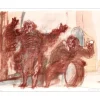 WEISBUCH Claude - Lithographie originale "Grande parade, Etat 1" 60x75cm - 1972