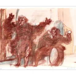 WEISBUCH Claude - Lithographie originale "Grande parade, Etat 1" 60x75cm - 1972