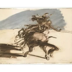 WEISBUCH Claude - Lithographie originale "L'Effroi" 56x76cm