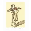 WEISBUCH Claude - Lithographie originale "Le Violoniste" 40x30cm - 2007