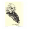 WEISBUCH Claude - Lithographie originale " Honoré Daumier II " 29x24cm