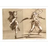 WEISBUCH Claude - Lithographie originale "Jacques Callot, Pantalons " 31x45cm