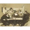 WEISBUCH Claude - Lithographie originale "Les drapiers" 56x76cm - Circa 1975