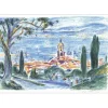 YOLDJOGLOU Georges - Lithographie originale "Saint Tropez" 38x55cm