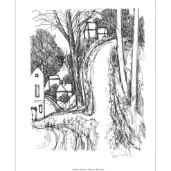 ZENDEL Gabriel - Lithographie signée au crayon "Chemin forestier" 27x21cm - 1961