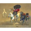 ZIANI Hocine - Lithographie originale "La cavalcade" 60x80cm